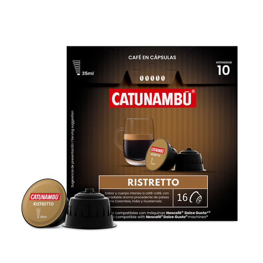 Ristretto koffiecapsules compatibel met Dolce Gusto® (16 cups)
