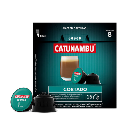 Cortado koffiecapsules compatibel met Dolce Gusto® (16 cups)