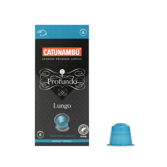 Lungo Profundo koffiecapsules compatibel met Nespresso® (20 cups)
